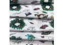 Christmas cotton fabric, by the meter, width 160 cm, pattern Christmas on White 29