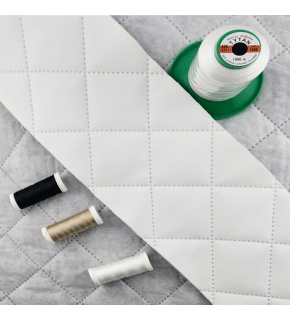 Ekoskóra Pikowana Ultradźwiękowo kolor Biały