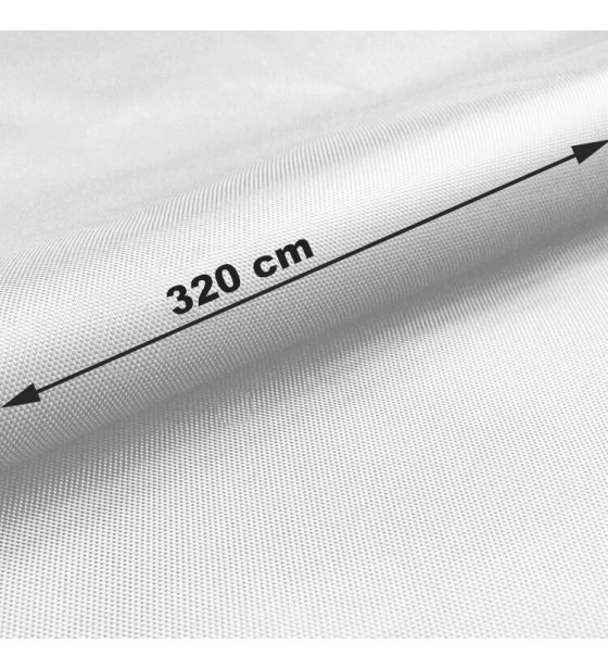 Wodoodporna tkanina Oxford WR/PU, szerokość 320 cm, kolor Biały