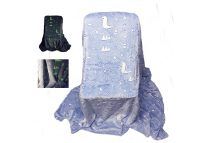 Koc świetlisty Sky kolor j. Niebieski 150x200cm