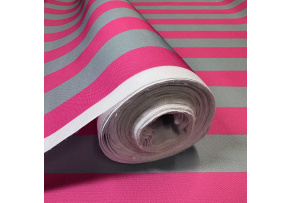 Tkanina zewnętrzna na leżaki i hamaki ogrodowe, kolor szaro-różowy, 5 cm Tkanina zewnętrzna na leżaki i hamaki ogrodowe, kolor szaro-różowy, 5 cm