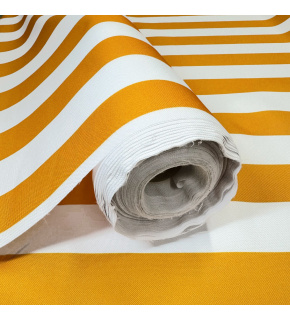 Tkanina zewnętrzna na leżaki i hamaki ogrodowe, kolor biało-żółty, 5 cm Tkanina zewnętrzna na leżaki i hamaki ogrodowe, kolor biało-żółty, 5 cm