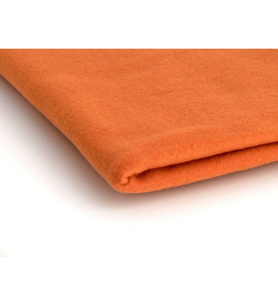 Tkanina Microfleece kolor Pomarańczowy