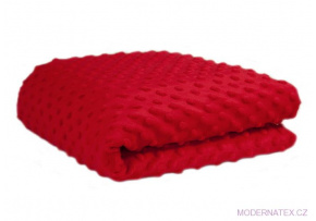 Minky z kropkami kolor Czerwony Minky z kropkami kolor Czerwony