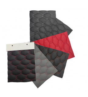 Wzornik tkanin obiciowych Ekoskóra GEO Pikowana nicią