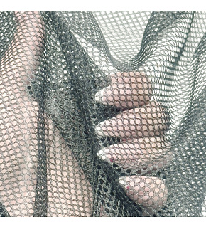 Elastyczna siatka poliestrowa Jasnoszara , oczka 2x2 mm - DZ-144105