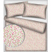 Tkanina bawełniana wzór malinowe i jasnoróżowe mini kwiatuszki na białym tle