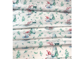 Tkanina bawełniana świąteczna na metry, szerokość 160 cm, do dekoracji świątecznych 