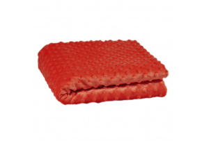 Minky z kropkami kolor Ciemno pomarańczowy Minky z kropkami kolor Ciemno pomarańczowy