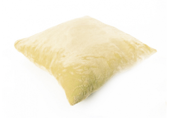 Poszewka na poduszkę z mikropolaru UNI kolor Kremowy, 40x40 cm