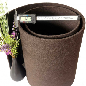 Filc techniczny 6 mm kolor Brązowy, szerokość 155 cm