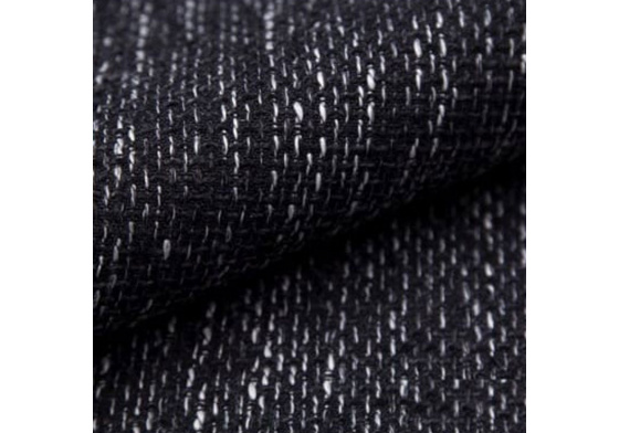 Čalounická látka NEVADA 10 barva ČERNO-BÍLÁ