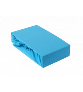 Prześcieradło jersey EXCLUSIVE z gumką 90x200 kolor Turkusowy