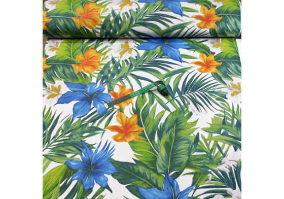 Bavlněná látka Džungle Zelené