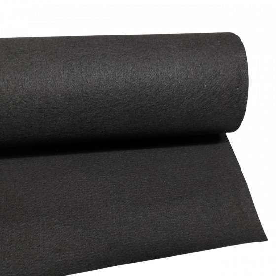 Filc techniczny 4 mm kolor Сzarny, szerokość 160 cm