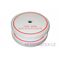 Taśma rzep (komplet) - Biała 25 mm x 25 m Taśma rzep (komplet) - Biała 25 mm x 25 m