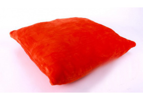 Poszewka na poduszkę z mikropolaru UNI kolor Terra, 40x40 cm