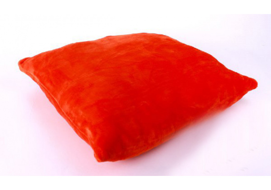 Poszewka na poduszkę z mikropolaru UNI kolor Terra, 40x40 cm