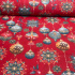 Tkanina bawełniana wzór Bombki na czerwonym tle