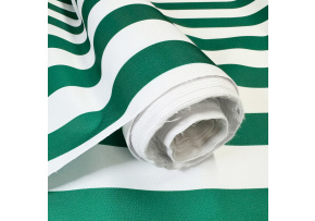 Tkanina zewnętrzna na leżaki i hamaki ogrodowe, kolor biało-zielony, 5 cm Tkanina zewnętrzna na leżaki i hamaki ogrodowe, kolor biało-zielony, 5 cm