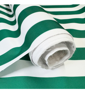 Tkanina zewnętrzna na leżaki i hamaki ogrodowe, kolor biało-zielony, 5 cm Tkanina zewnętrzna na leżaki i hamaki ogrodowe, kolor biało-zielony, 5 cm