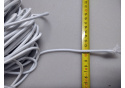 Okrągła biała guma 5 mm, na metry