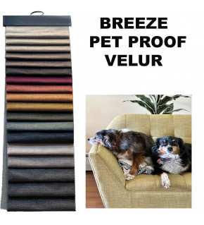 Wzornik tkanin welurowych Breeze Wzornik tkanin welurowych Breeze