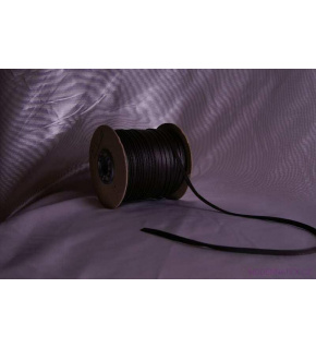 Lamówka wypustka z ekoskóry 15mm kolor czarny