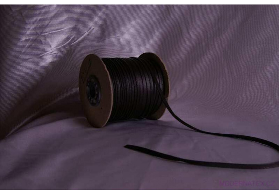 Lamówka wypustka z ekoskóry 15mm kolor czarny