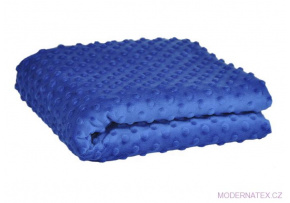 Minky z kropkami kolor Niebieski Minky z kropkami kolor Niebieski