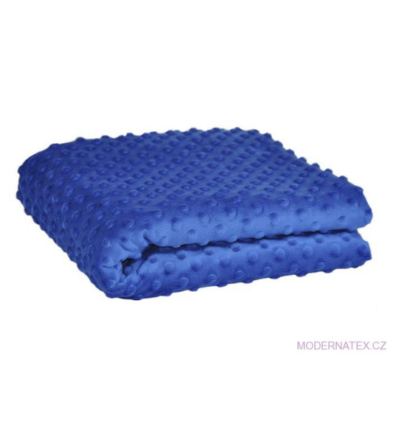 Minky 380 látky mikroplyš puntík  barva chaber