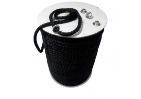 Lina Bawełniane-Poliesterowa 5 mm x 10 m, kolor czarny