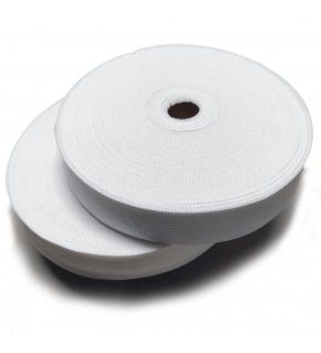 Lamówka poliestrowa 20mm kolor biały