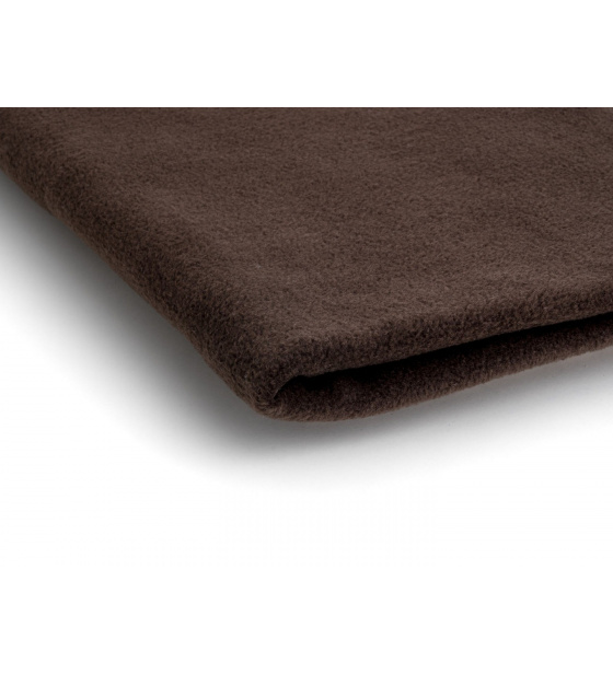 Tkanina Microfleece kolor Ciemnobrązowy