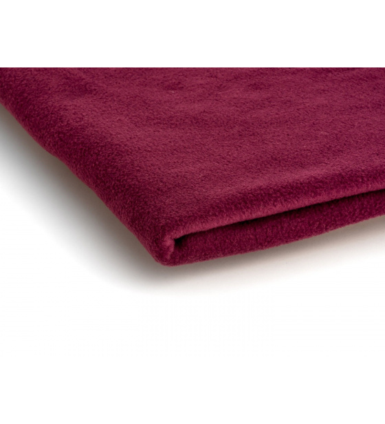 Tkanina Microfleece kolor Bordowy