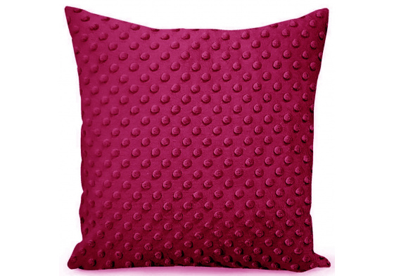 Poszewka pluszowa Minky 40x40 cm, kolor Fuksja