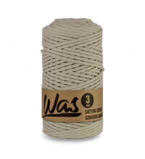 Sznurek bawełniany 3mm, 100m kolor Jasny beżowy