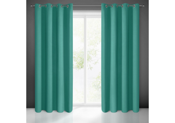 Zatemňovací Závěs s průchodkami TYRKYS 135X250 cm