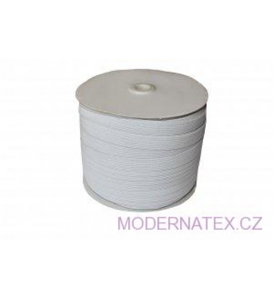 Guma prádlová šíře 15 mm bílá metráž od 1 m