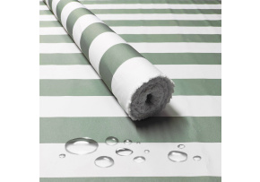 Tkanina Wodoodporna Premium wzór Paski szaro zielone Tkanina Wodoodporna Premium wzór Paski szaro zielone