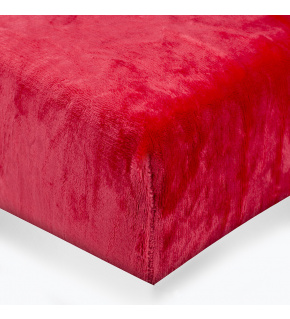 Prześcieradło z mikroflaneli kolor Czerwona 140x200