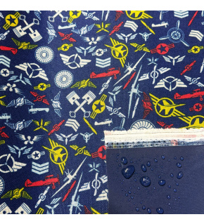 Tkanina wodoodporna KODURA wzór Ocean Tkanina wodoodporna KODURA wzór Ocean