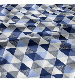 Tkanina bawełniana wzór Trójkąty 9 cm