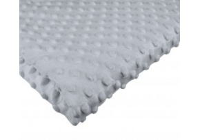 Minky z kropkami kolor Szary 