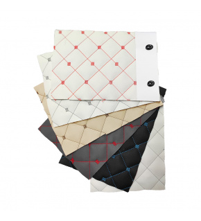 Wzornik tkanin obiciowych Ekoskóra MIX Pikowana nicią